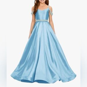 Elegant Blue Kids Formal Dress